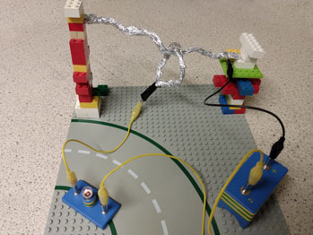 home made wiggly wire electric circuit game